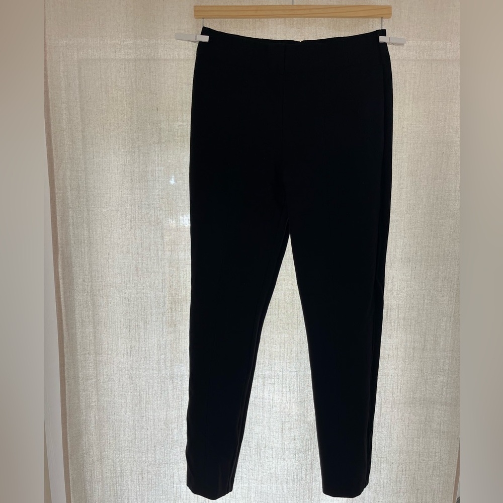 Jones New York Black Leggings Pants Stitching Seam Detail Size M
